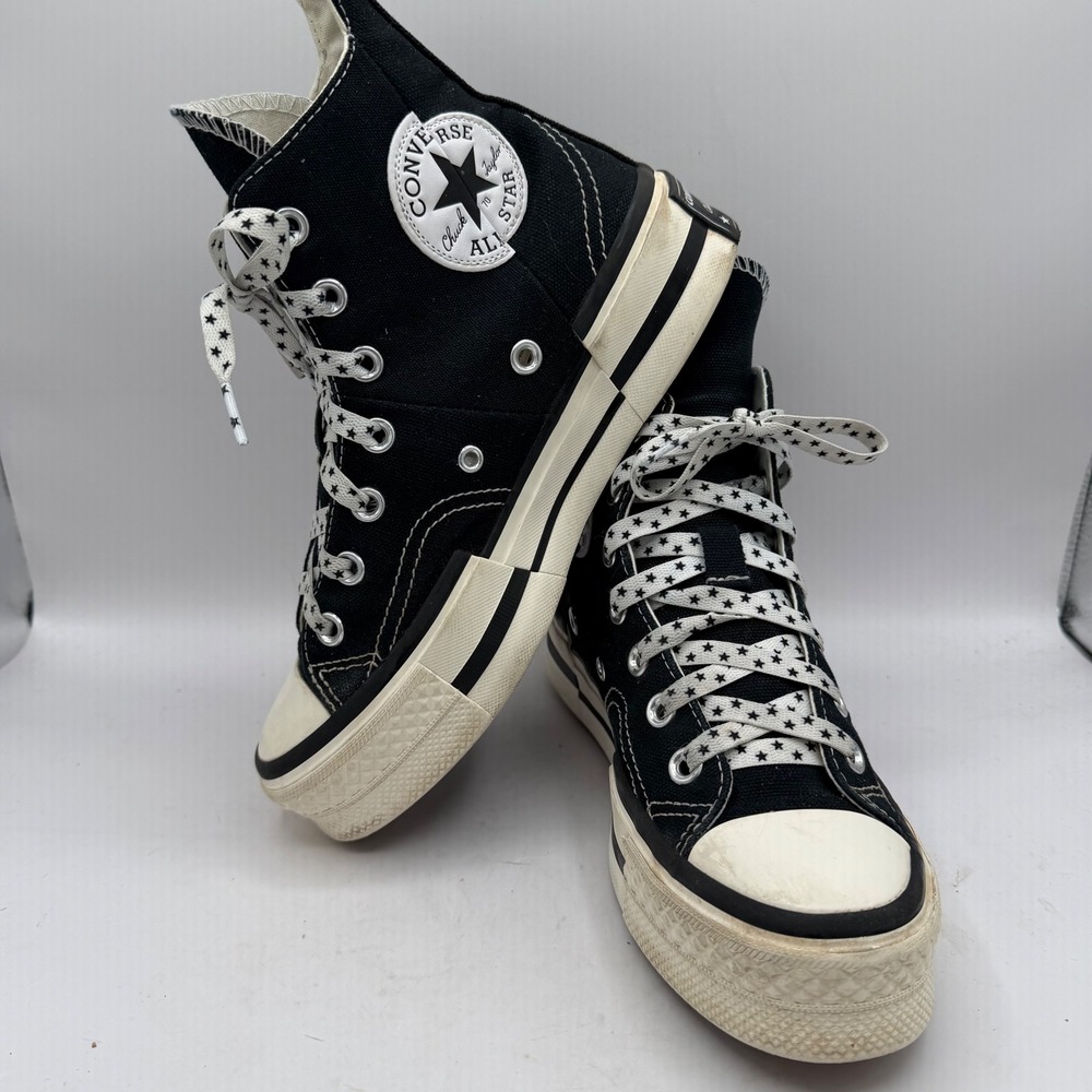 Converse Sneakers Womens 6 Chuck 70 Plus Black High Top Split Platform A00916C
